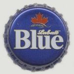 4 diff Labatt Blue HAPPY FACE uncrimped beer bottle caps MINT 